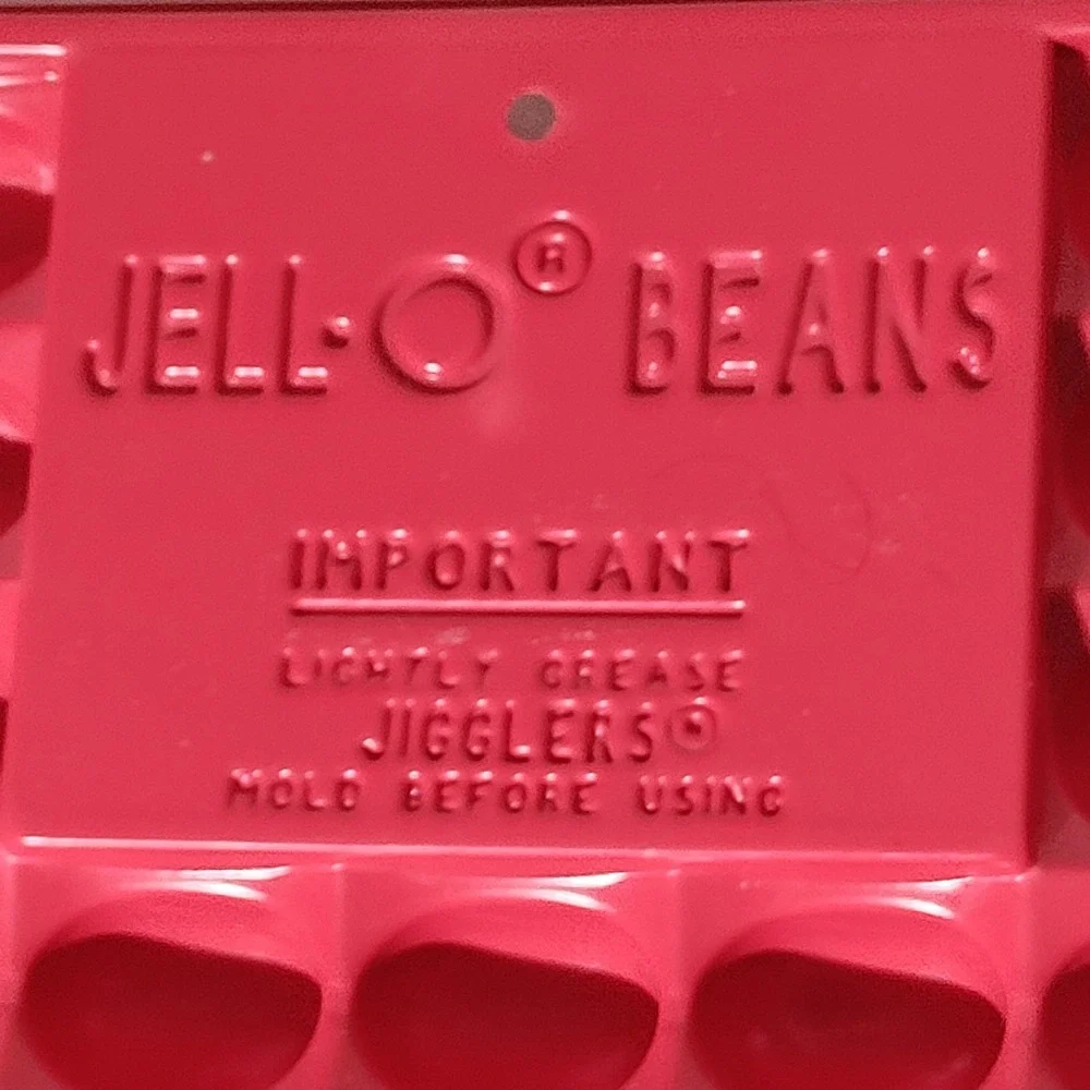 Set of 2 Jell-O Beans Jigglers Gelatin Molds Trays - Imperfect